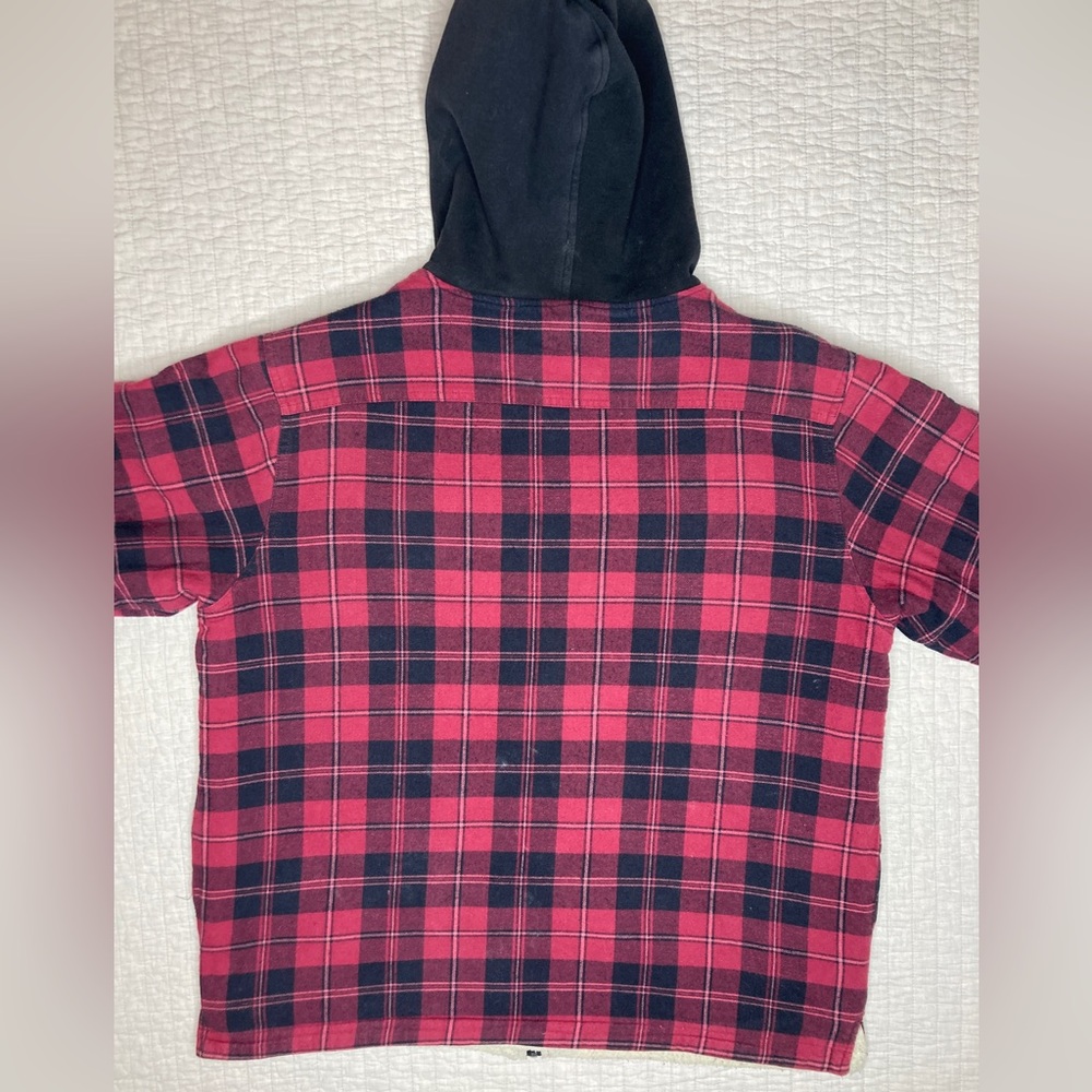 Shady lmtd Flannel Zip Up Fleece Lined Hoodie 

Size XL - Picture 3 of 4
